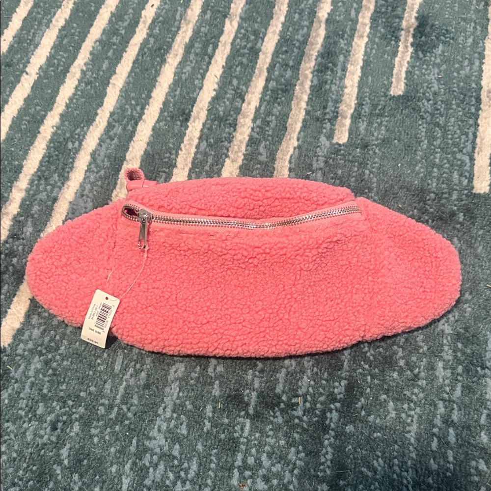 GAP Pink Sherpa Belt Bag